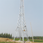 Torre della trasmissione del pilone della grata dell'acciaio di rabbia di 110KV 132KV