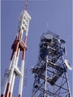 Torre d'acciaio di telecomunicazione della grata di HDG 75ft