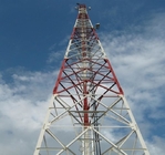 3 torre tubolare dell'acciaio fornito di gambe di telecomunicazione Q235B Q345B Q420