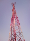 Torre d'acciaio di telecomunicazione tubolare di iso 1461 ASTM A123 HDG