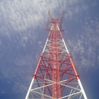 Torre d'acciaio di telecomunicazione tubolare di iso 1461 ASTM A123 HDG