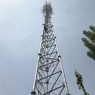 HDG torre di antenna d'acciaio tubolare fornita di gambe di 3/4 Telecomunicazioni