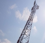 Torre d'acciaio di telecomunicazione poligonale di angolo con il sostegno e gli accessori di Hdg