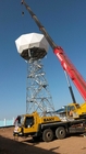 La torre della telecomunicazione dell'antenna 110KV ha galvanizzato la struttura d'acciaio angolare del radar