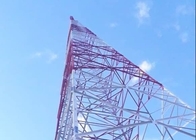 La torre della telecomunicazione dell'antenna 110KV ha galvanizzato la struttura d'acciaio angolare del radar