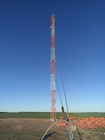 La immersione calda Q355 ha galvanizzato la torre d'acciaio di Guyed per la comunicazione