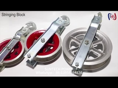 Terzo di filo di cavi di trazione di puleggia conduttore blocchi di stringa