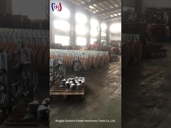 Strumenti per l'erezione della torre a fascia singola Stringing Tool Steel Pulley Block per il sollevamento / sollevamento