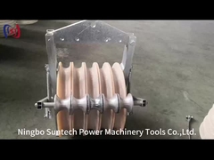 linea di trasmissione da 508 millimetri conduttore Stringing Pulley Block con i rulli di messa a terra