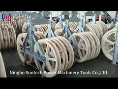 Ruote anteriori e posteriori Tandem Sheave Stringing Block Nylon Sheave Galvanized Frame