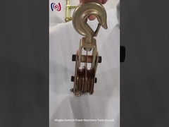 Occhio rotondo tipo 3t Cavi a puleggia blocchi di linee di trasmissione in acciaio attrezzi di stringa