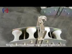 Quattro ruote Fibra ottica combinata Stringing Block Pulley Opgw Stringing Tool