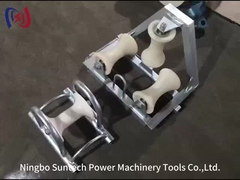 10 KN Strumenti per la stringa a rulli di cavi d'angolo a tre fasce di rulli d'angolo a terra