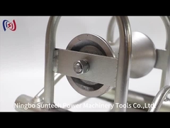 Roller di trazione di cavi sotterranei resistenti agli urti con fascia di nylon in alluminio