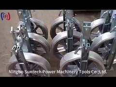 paranco di alluminio del conduttore del cavo metallico 40KN con rivestimento in neoprene