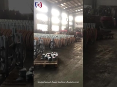 Strumenti per l'erezione di torri a fascia singola, blocchi di pulegge in acciaio per sollevamento / sollevamento