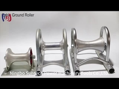 Cable di messa a terra in linea retta in lega di alluminio ISO, rulli di bobina, rulli di cavo in acciaio