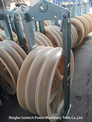 Strumenti di stringa per linee di trasmissione conduttore confezionato Pulley Block 822mm di diametro