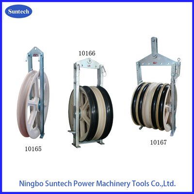 1040mm MC ruote di nylon conduttore stringing pulley blocco con telaio in acciaio galvanizzato