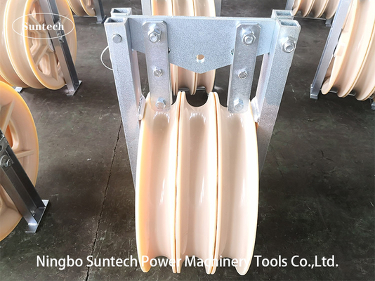 cavo impacchettato sopraelevato di Stringing Blocks For del conduttore di nylon dei rulli di 660mm