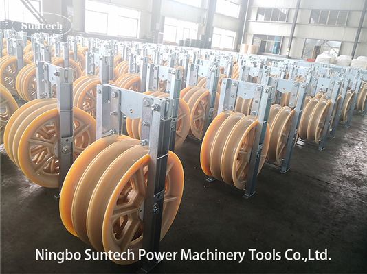 linea conduttore Stringing Pulley Blocks della trasmissione di 660mm di triplo