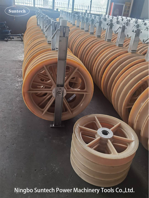 Conduttore impacchettato singola ruota Stringing Blocks della carrucola del diametro 660mm di nylon