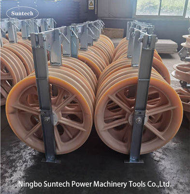 Conduzione tripla di costruzione stringa puleggia blocco di nylon 60KN 660mm