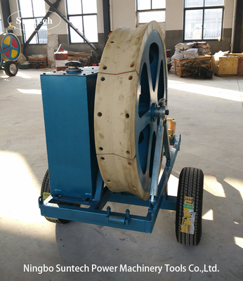 OPGW Stringing 7.5kN Tensione del cavo idraulico con ruota di tensione da 1100 mm