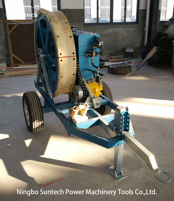OPGW Stringing 7.5kN Tensione del cavo idraulico con ruota di tensione da 1100 mm