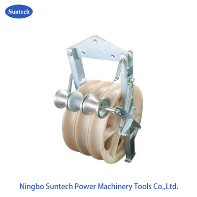 linea di trasmissione da 508 millimetri conduttore Stringing Pulley Block con i rulli di messa a terra