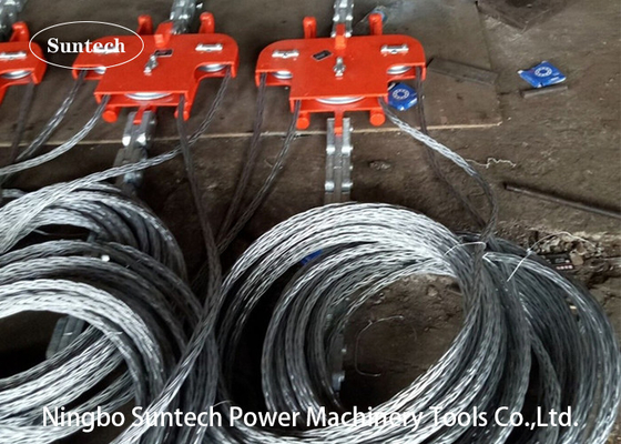 Quattro piattaforma di posa di un cavo di Stringing Tools 130KN del conduttore del pacco