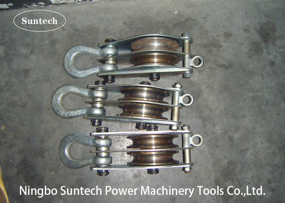 Carrucola del doppio di 30KN 100KN che solleva il conduttore Stringing Tools dell'attrezzatura