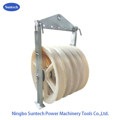 Conduttore di nylon Stringing Pulley Blocks delle ruote di MC con la struttura d'acciaio galvanizzata