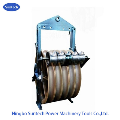 Lavori di costruzione Stringing Power Conductor Cable Pulley Block
