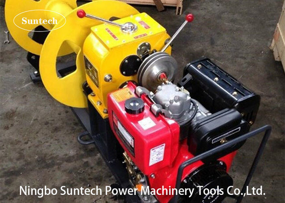 Argano di posa di un cavo della benzina di Honda del motore di 5 Ton Belt Drive Winch Diesel