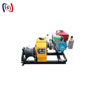 Posizionamento accurato di Cable Winch Puller del modello di 30KN SFJ con il motore a benzina