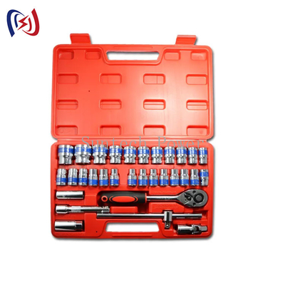 Professional 32 pezzi chiave portante Set Kit di strumenti per riparazione automobilistica Blue Ribbon Combination Tool Set