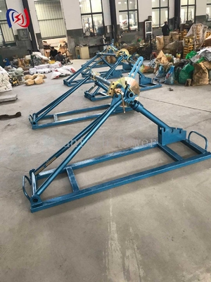 Sosta per bobine di cavi staccabili pesanti, capacità di 10 tonnellate, telaio resistente alla corrosione per progetti di sottostazioni e trasmissioni.