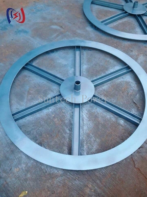 Supporto verticale idraulico per bobine di cavi – Capacità per impieghi gravosi 7 tonnellate | Base rotante a 360° | Per la posa di cavi elettrici/telecomunicazioni​