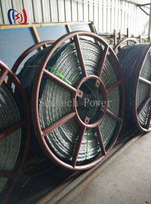 Corde in acciaio intrecciate anti-torsione Cable galvanizzato ad alta resistenza per la costruzione di linee elettriche