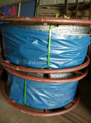 Corde in acciaio intrecciate anti-torsione Cable galvanizzato ad alta resistenza per la costruzione di linee elettriche