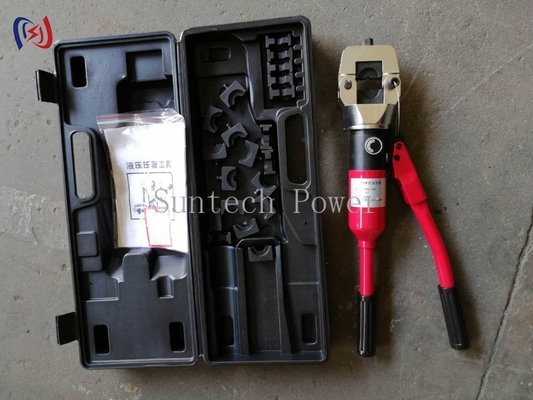 Strumento idraulico professionale per il crimping con pompa integrata per connettori elettrici
