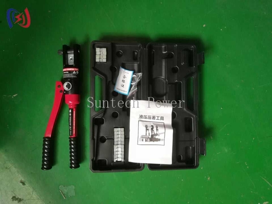 Strumento idraulico professionale per il crimping con pompa integrata per connettori elettrici