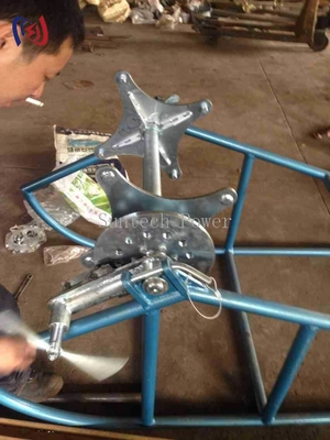 Avvolgitore e supporto per fune, struttura in acciaio per impieghi gravosi per la gestione industriale delle funi