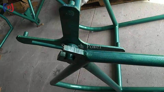 Avvolgitore e supporto per fune, struttura in acciaio per impieghi gravosi per la gestione industriale delle funi