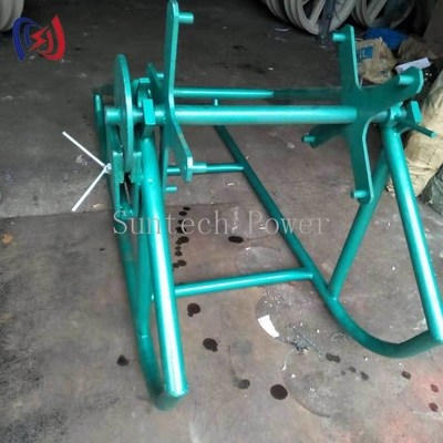 Avvolgitore e supporto per fune, struttura in acciaio per impieghi gravosi per la gestione industriale delle funi