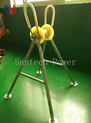 Rullo per cavi elevato in tubo d'acciaio per impieghi gravosi, capacità di carico 5KN