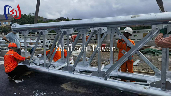 Canalina portacavi in tubo d'acciaio - Garanzia 1 anno per il supporto di linee elettriche