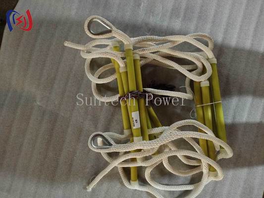 Scala di corda isolata leggera con corda di nylon per la manutenzione delle sottostazioni elettriche