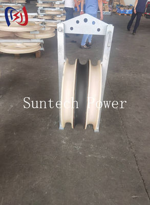 Blocco di tesatura conduttore per impieghi gravosi serie 660 con dimensioni puleggia personalizzabili e durata di un anno